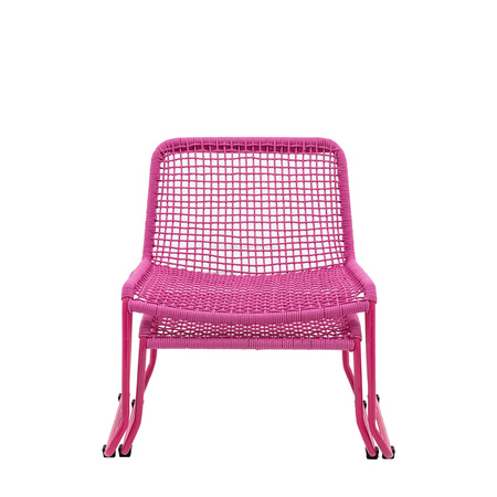 Sassano Lounge Chair with Footstool Pink