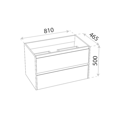 Szafka wisząca DSM Tulsa Wood 800