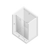 DRZWI WNĘKOWE NEW SOLEO  L 120x195 CZYSTE 6mm ACTIVE SHIELD