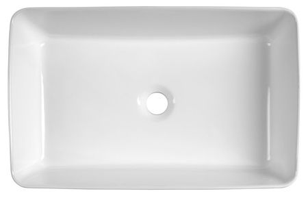 Umywalka ceramiczna nablatowa 54x33cm, biały