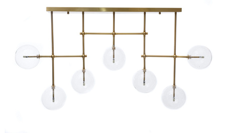 NOWOCZESNA LAMPA SUFITOWA PLAFON MOSIĘŻNY BERGAMO W7