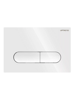 Przycisk toaletowy prostokątny biały połysk YOSEMITE SHINY WHITE UP004