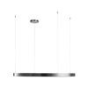 Lampa wisząca CIRCLE 120 cm - LED, ring tytan szczotkowany