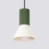 Lampa wisząca ESTRIA 1 beżowa/zielona oliwka
