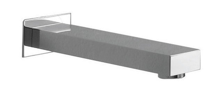 Wylewka ścienna, kwadratowa, 200mm, chrom