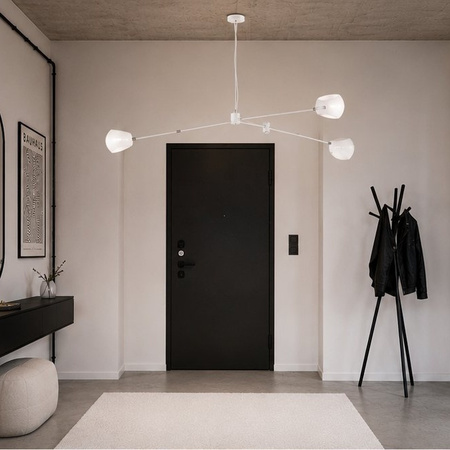 Lampa wisząca ASTRONOMY-3, 175 cm - biała