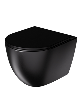 Miska WC VORTEX z deską czarny mat CANEO TR2196DF-U18