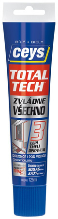 TOTAL TECH EXPRESS, klej i kit, 125 ml, biały