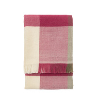 Dursley Check Throw Cranberry & Olive 1300x1700mm