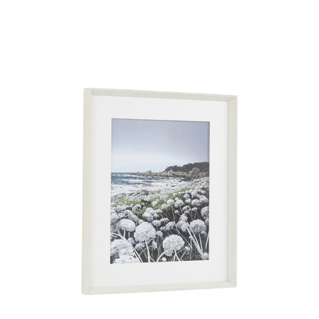 Obraz w ramie „Waves and Wild Flowers II” – biały, 55 × 4 × 65 cm
