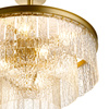 Lampa wisząca ICELAND 60 cm - mosiądz, szkło kryształowe