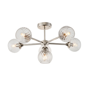 Allegra 6 Ceiling Light Bright Nickel