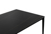 Stół SLIM 180x90 czarny - ceramiczny      marmur, aluminium