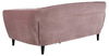 Sofa 3-osobowa Ria – różowa sofa Vic Dusty Rose 18 z czarnymi drewnianymi nogami 191 cm ACTONA