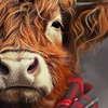 Obraz w ramie „Dapper Highlander” – brązowy, 62 × 2,5 × 77 cm
