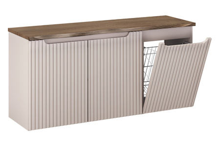 Zestaw meblowy 120cm z blatem i koszem na pranie