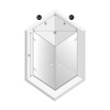 Kabina prysznicowa OXIA BLACK 2D kwadratowa 70x70x200 szkło czyste 8mm Active Shield 2.0