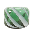 Candy Stripe Tealight Holder S/2 Green100x100x75mm