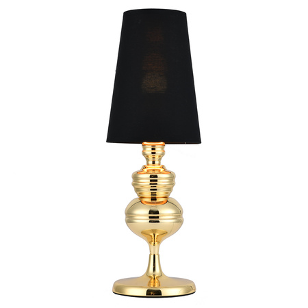 Lampa stołowa QUEEN złoto czarna 18 cm