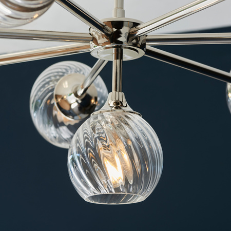 Allegra 8 Pendant Light Bright Nickel