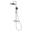 Deszczownica z baterią prysznicową dwufunkcyjną, chrom