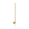 Lampa ścienna FRESCO LED złota 125 cm