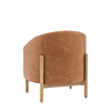 Tindon Armchair Vintage Brown Leather 710x750x790m