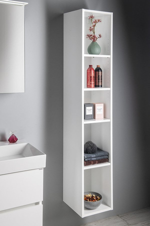 ESPACE słupek wysoki, otwarty z półkami, 30x172x32cm, biały