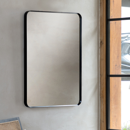 Holworth Rectangle Mirror Black 600x35x900mm