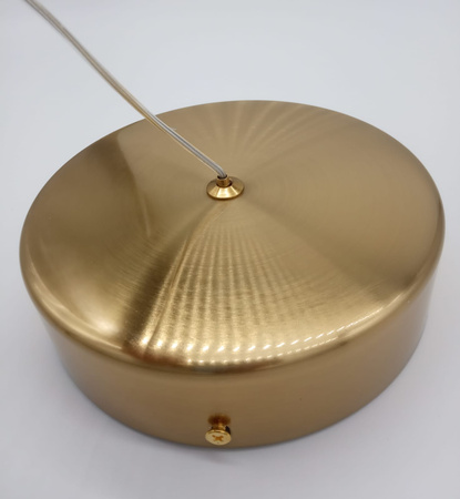 Lampa wisząca ARCTIC 100 cm - LED, złota z kryształami