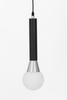 NOWOCZESNA LAMPA WISZĄCA CZARNO-CHROMOWANA FOLINO W1