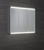 BATU szafka z lustrem 80x71x15cm, 2x oświetlenie LED, biały