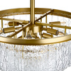Lampa wisząca ICELAND 60 cm - mosiądz, szkło kryształowe