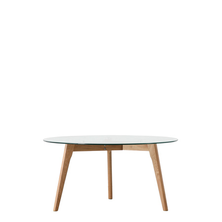Okrągły stolik kawowy Blair z dębu 900 x 900 x 450 mm