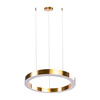 Lampa wisząca CIRCLE 2 60+80 cm - LED, rinig mosiądz szczotkowany na 1 podsufitce