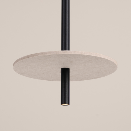 Lampa wisząca FELTRO 1 czarna/beżowa