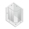 KABINA NEW MAXIMA ASYMETRYCZNA U 120x85x195 CZYSTE 6mm ACTIVE SHIELD