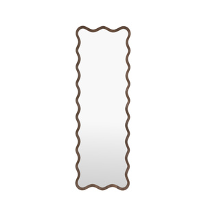 Wiggle Leaner Mirror Walnut 500x30x1500mm