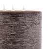 LED 3 Wick Candle Mocha 150x150x150mm
