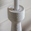 Luna Candlestick Small White (S/2) 85x85x330mm