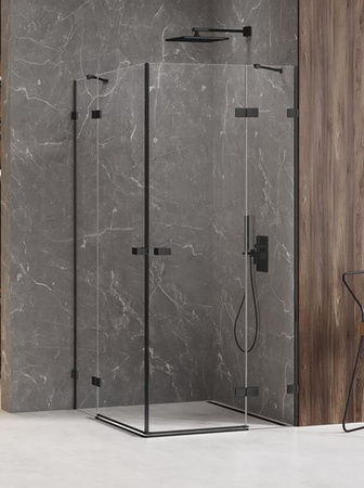 KABINA AVEXA BLACK PROSTOKĄTNA U 80x90x200 CZYSTE 6mm ACTIVE SHIELD