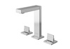 EXCELENT Chrom 3-otworowa bateria umywalkowa
