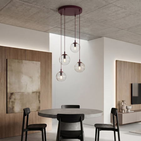 COSMO 4PREM BURGUNDY TRANSPARENT