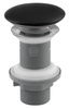 Odpływ umywalkowy 5/4", klik-klak, korek ceramiczny, 20-70mm, czarny mat