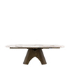 Bresso Dining Table Bronze 1600/2400x900x760mm