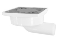 Kratka ściekowa 103x103 boczna, DN40, stal nierdzewna polerowana