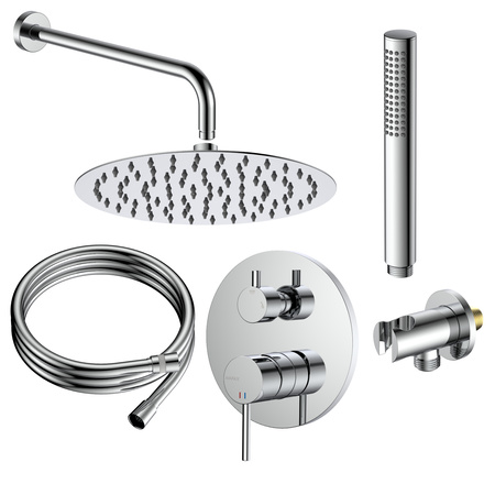 Zestaw prysznicowy podtynkowy dwufunkcyjny