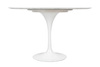 Stół TULIP MARBLE 120 CARRARA biały -     marmur, metal