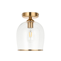 Ashcroft Ceiling 1 Light Brushed Aged Brass