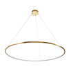 Lampa wisząca CIRCLE SLIM 120 cm- LED, ring złoty
